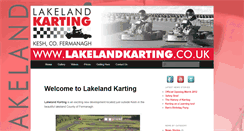 Desktop Screenshot of lakelandkarting.co.uk