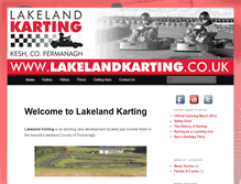 Tablet Screenshot of lakelandkarting.co.uk